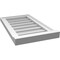 Ekena Millwork Vertical Surface Mount PVC Gable Vent w/ 2"W x 2"H , Brickmould Sill Frame, 14"W x 24"H GVPVE14X2403SN - alternate 4